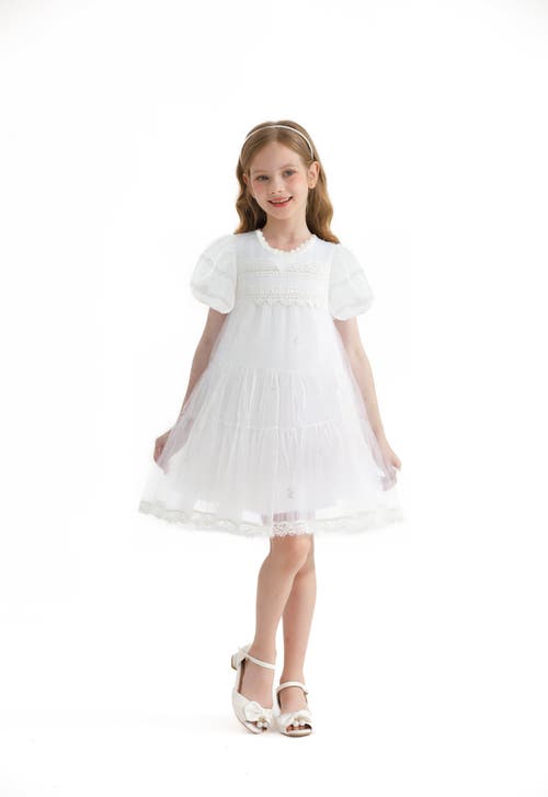 Sweet Cactus Lace Lined Bailey Dress In White