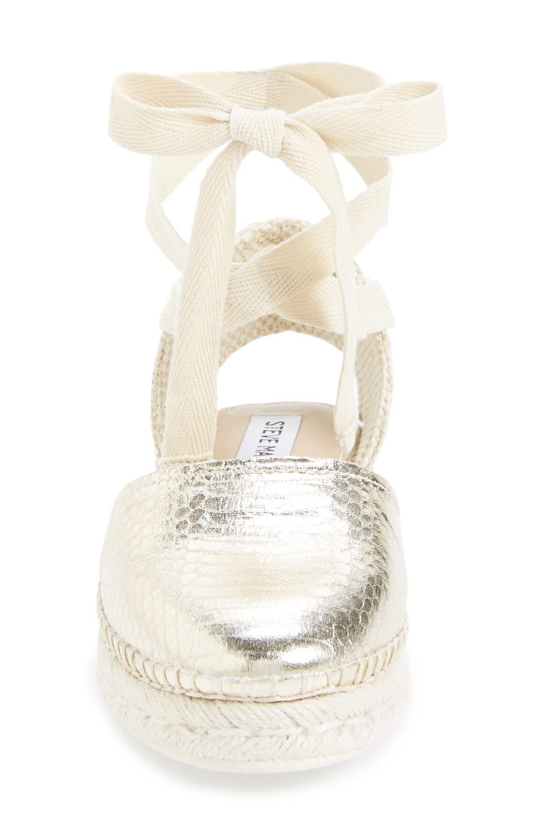 'Remmyy' Espadrille Flat, Alternate, color, GOLD SNAKE