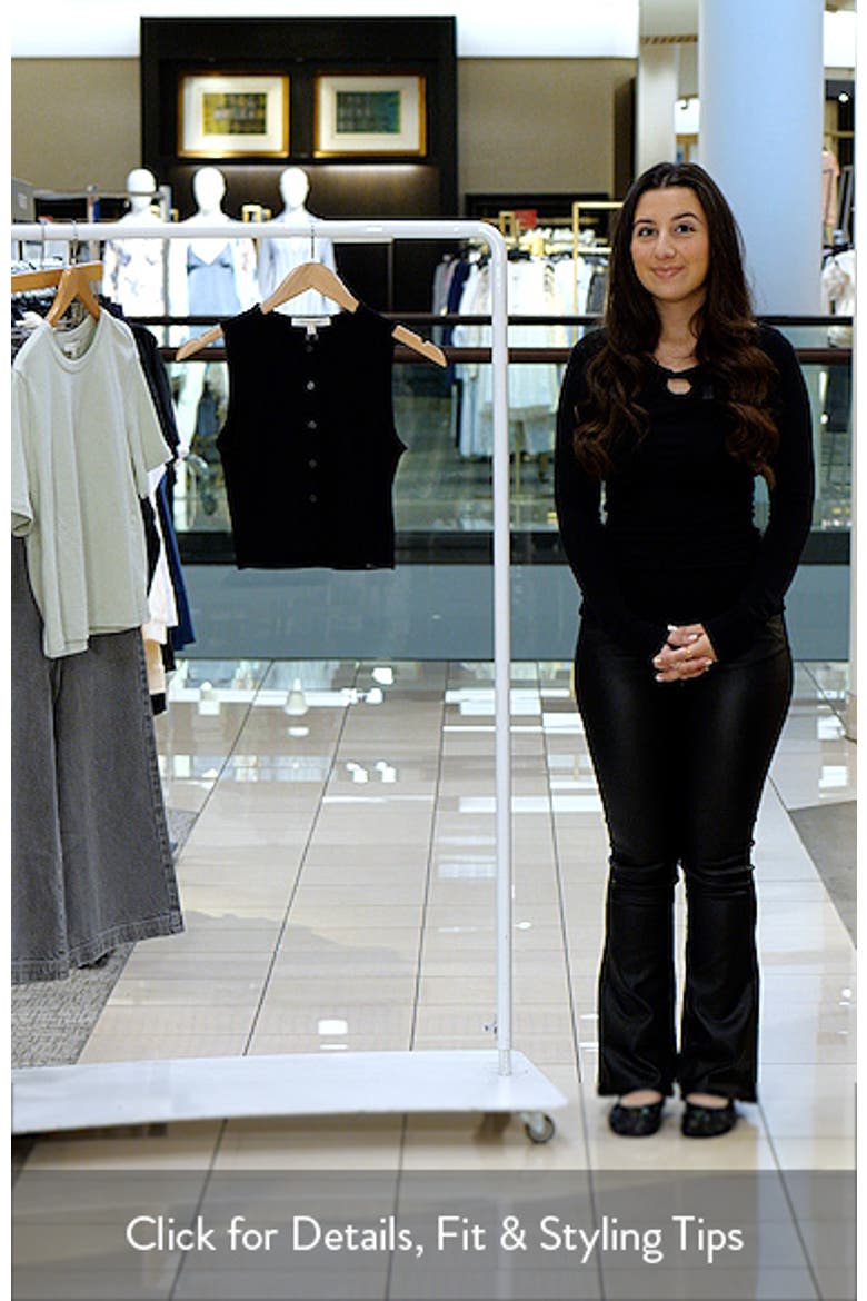 The Dalia Rib Button Front Crop Top video