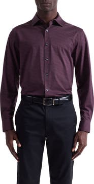 Bugatchi James OoohCotton® Herringbone Button-Up Shirt