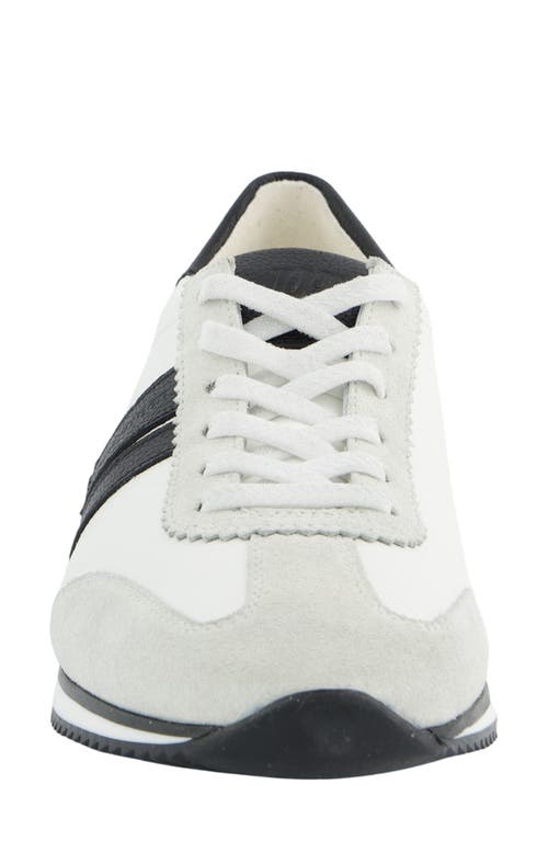 Paul Green Bellevue Sneaker In Milk White Black Combo