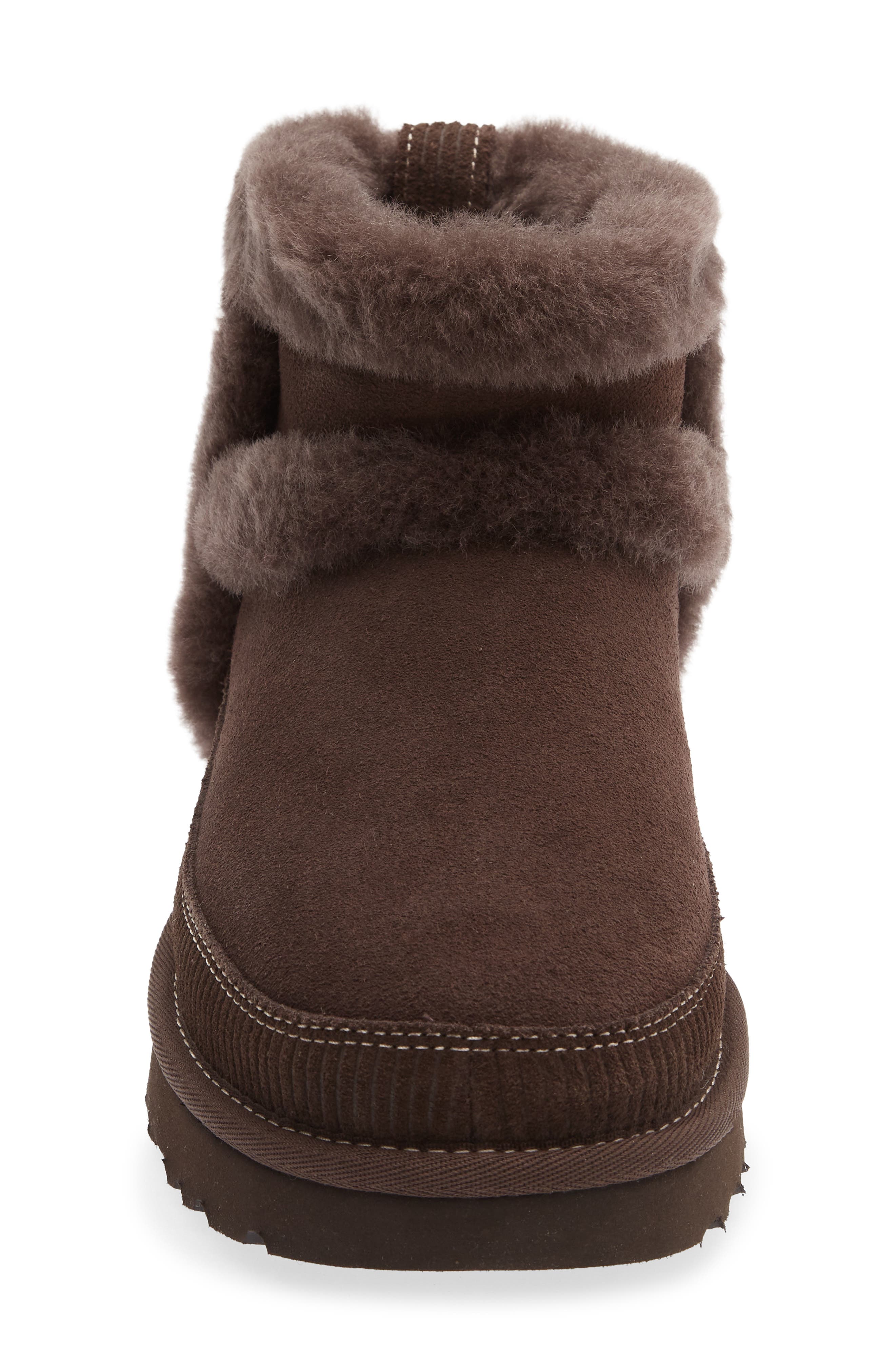 Classic Mini Heritage Genuine Shearling Boot, Alternate, color, BURNT CEDAR