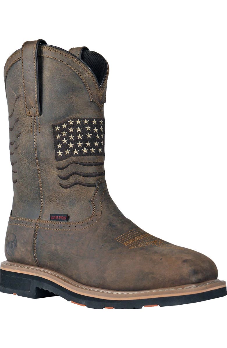 Hoss Boot Company HOSS Rushmore Composite Toe Work Boot, Main, color, Brown