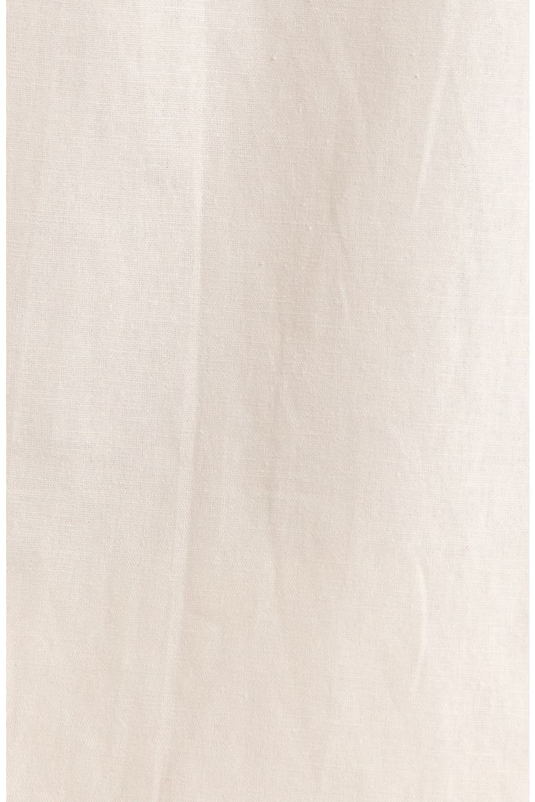 Elai Button-Up Cotton & Linen Camp Shirt, Alternate, color, CREAM