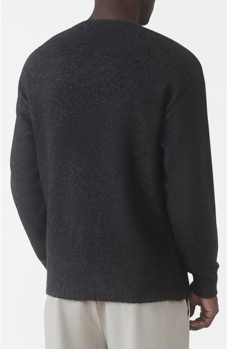 MAUVAIS Atelier Oversized Brushed Knit sweater, Alternate, color, Dark Grey