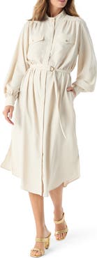DO by Dee Ocleppo Lunara Belted Long Sleeve Shirtdress