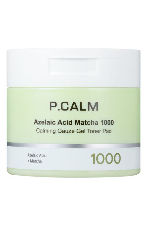 Azelaic Acid Matcha 1000 Calming Gauze Gel Toner Pad
