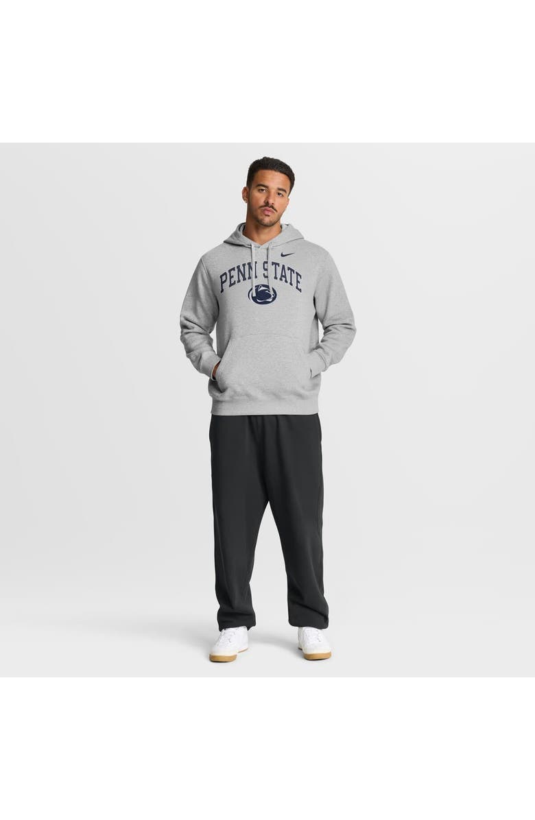 Nike Men's Nike Gray Penn State Nittany Lions Club Fleece Arch Pullover Hoodie, Alternate, color, Gray