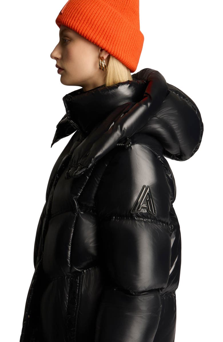 Alpenhaus Meribel Quilted Maxi Puffer with Removable Hood, Alternate, color, Black