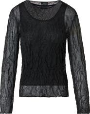 Akris Crinkle Knit Sweater