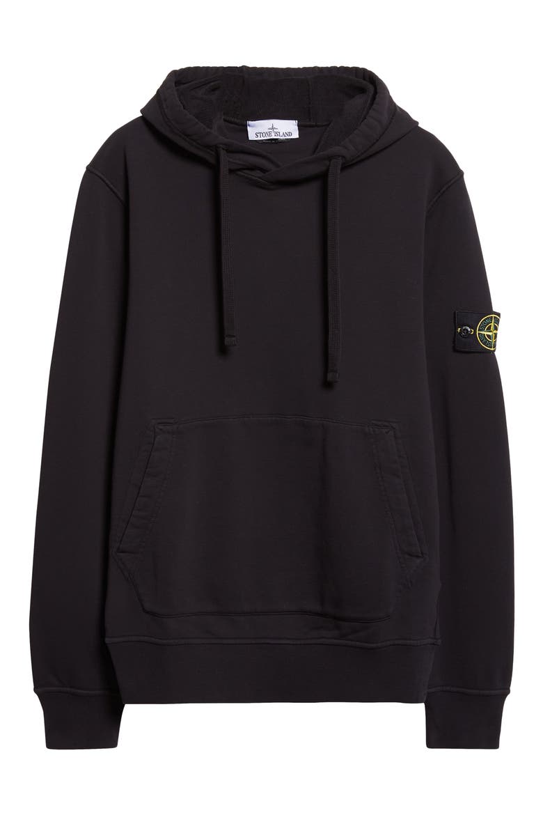 Cotton Hoodie, Alternate, color, V0029 BLACK