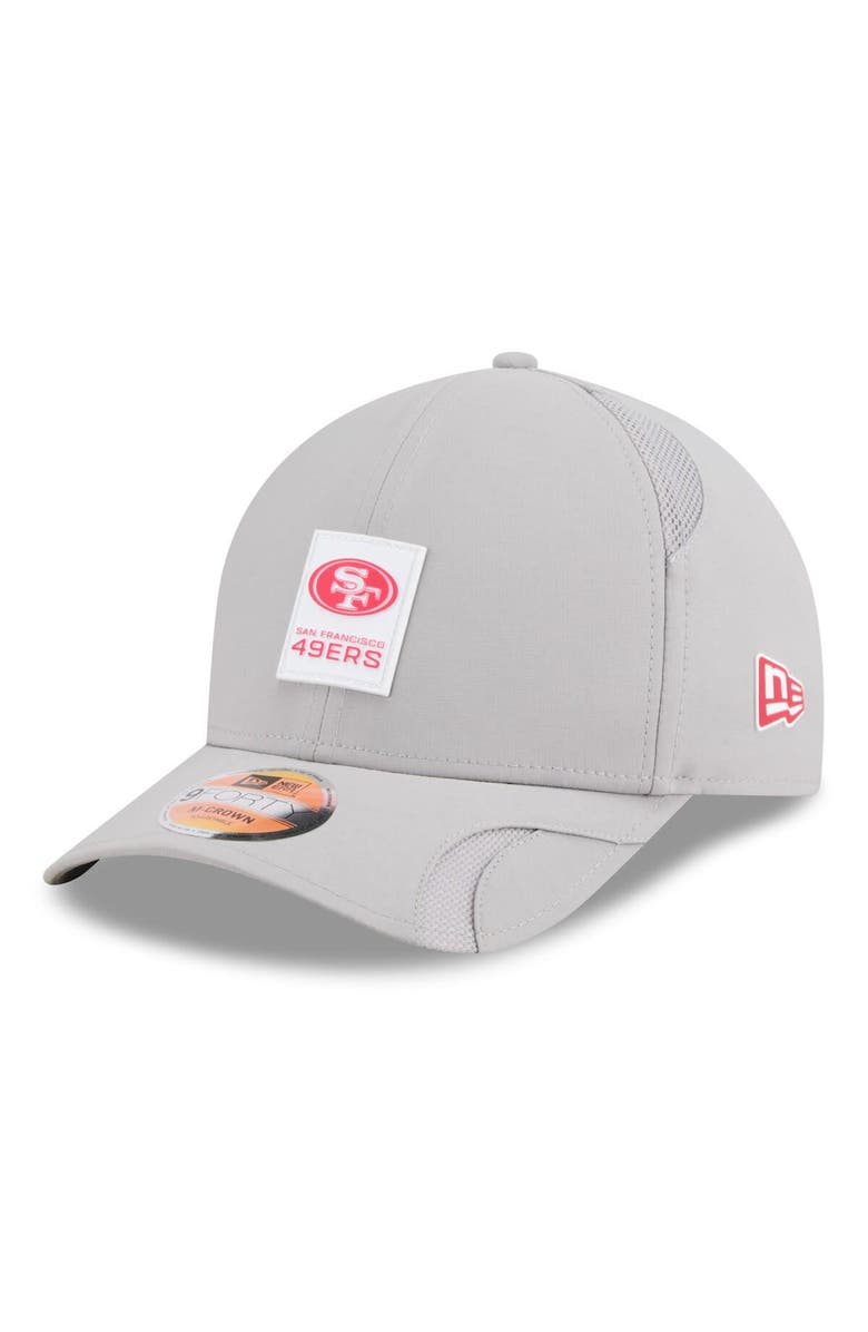 New Era Men's New Era Gray San Francisco 49ers 2025 Sideline M-Crown 9FORTY Adjustable Hat, Main, color, Gray