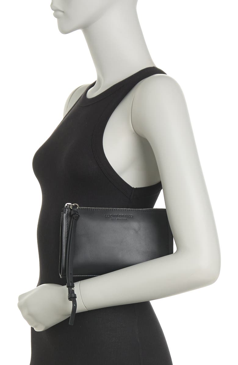 Lucky Brand Soue Leather Wristlet, Alternate, color,