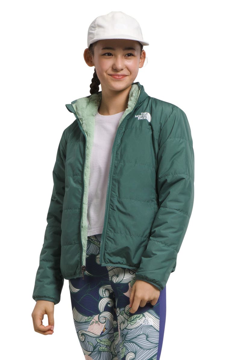 The North Face Kids' Mossbud Reversible Water Repellent Jacket, Main, color, 