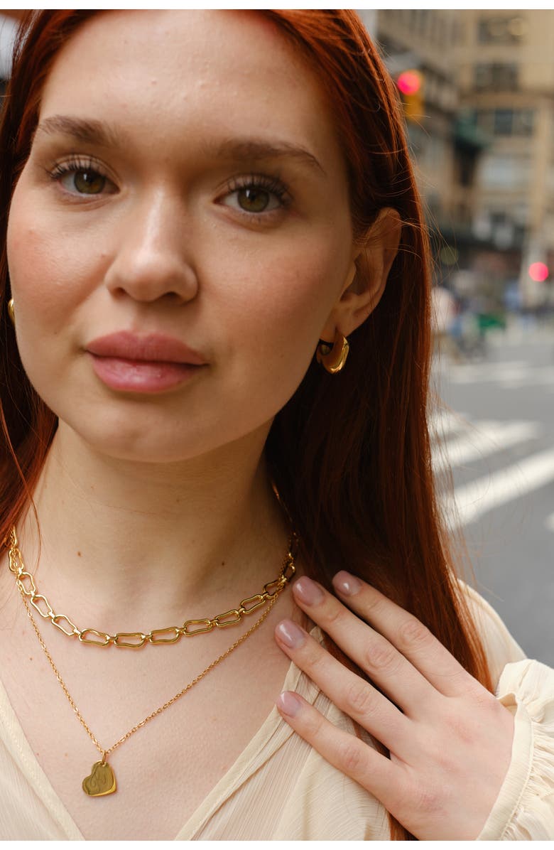 Zynnia Collective Carra Necklace, Alternate, color, Gold