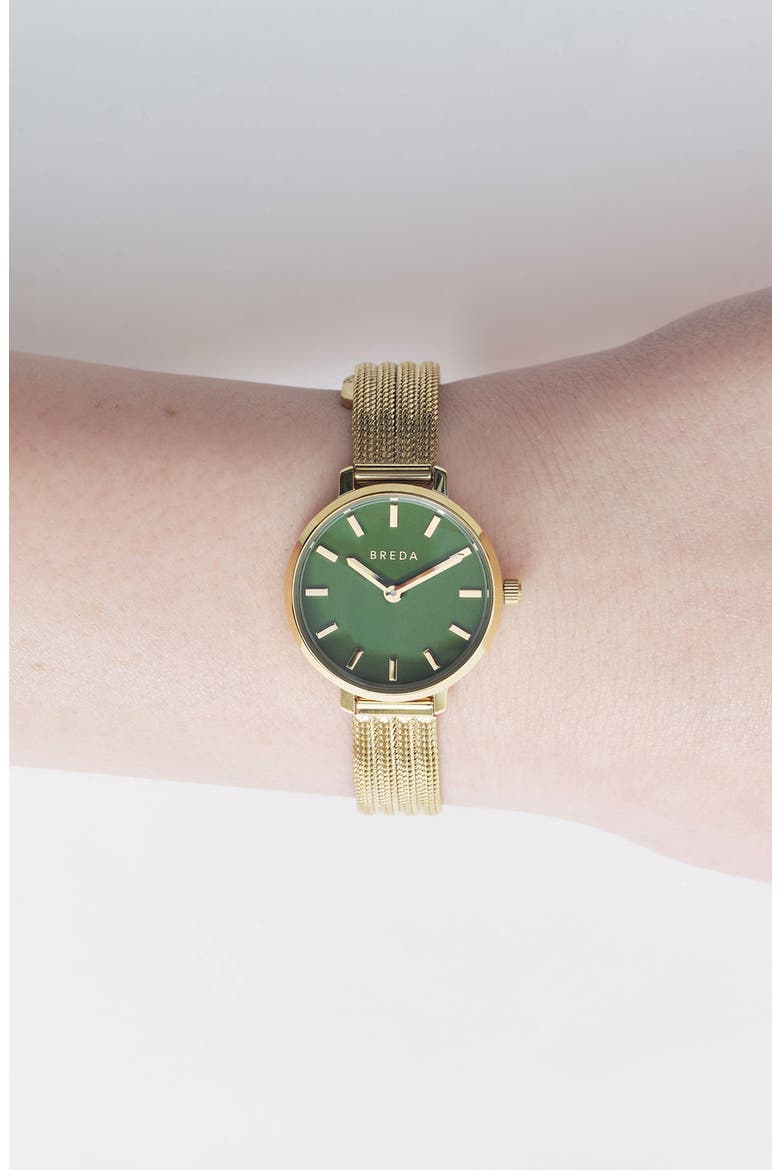 Beverly Mesh Strap Watch, 25mm, Alternate, color, GOLD
