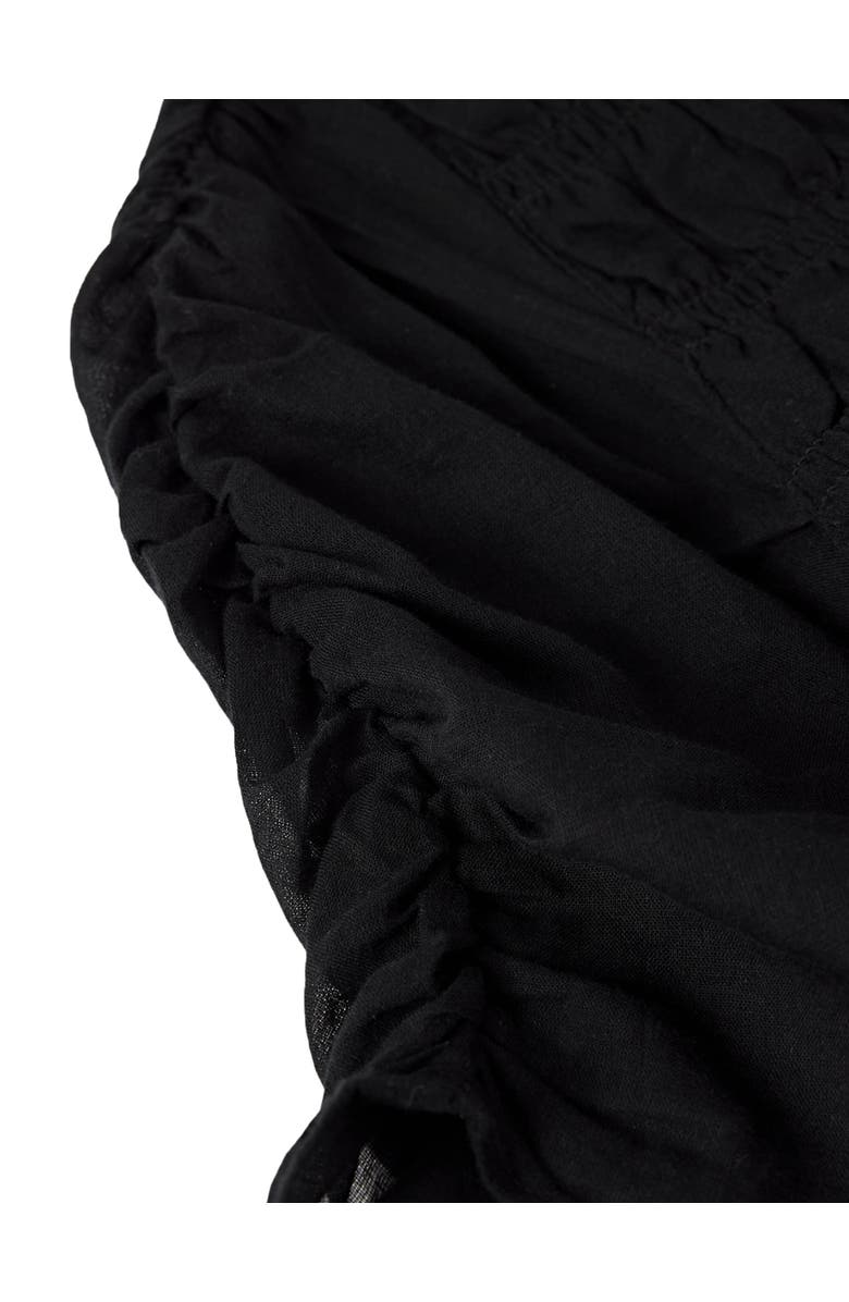 Whistles Avery Smoked Dress, Alternate, color, Black