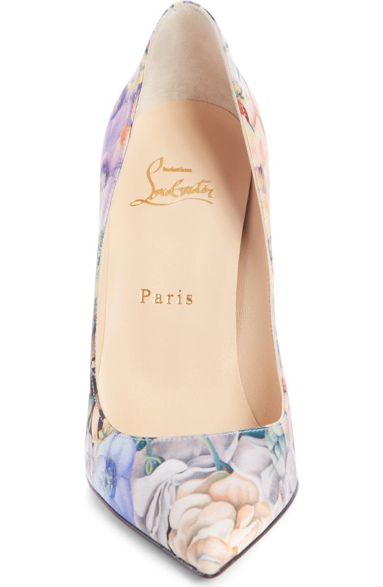 Christian Louboutin Pigalle Follies Floral Silk Pump, Alternate, color,