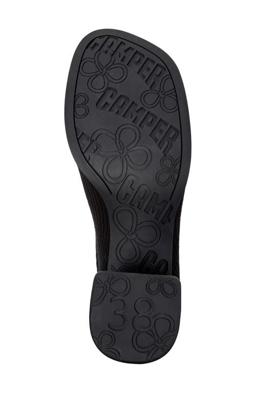Camper Kora Square Toe Boot In Black