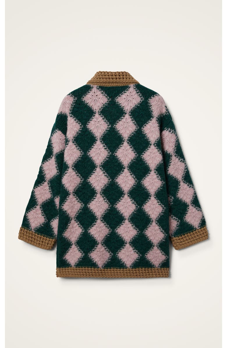 La DoubleJ Crochet Bowling Cardigan, Alternate, color, 