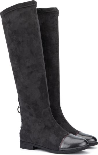 Lalita Foldover Shaft Pointed Toe Knee High Boot