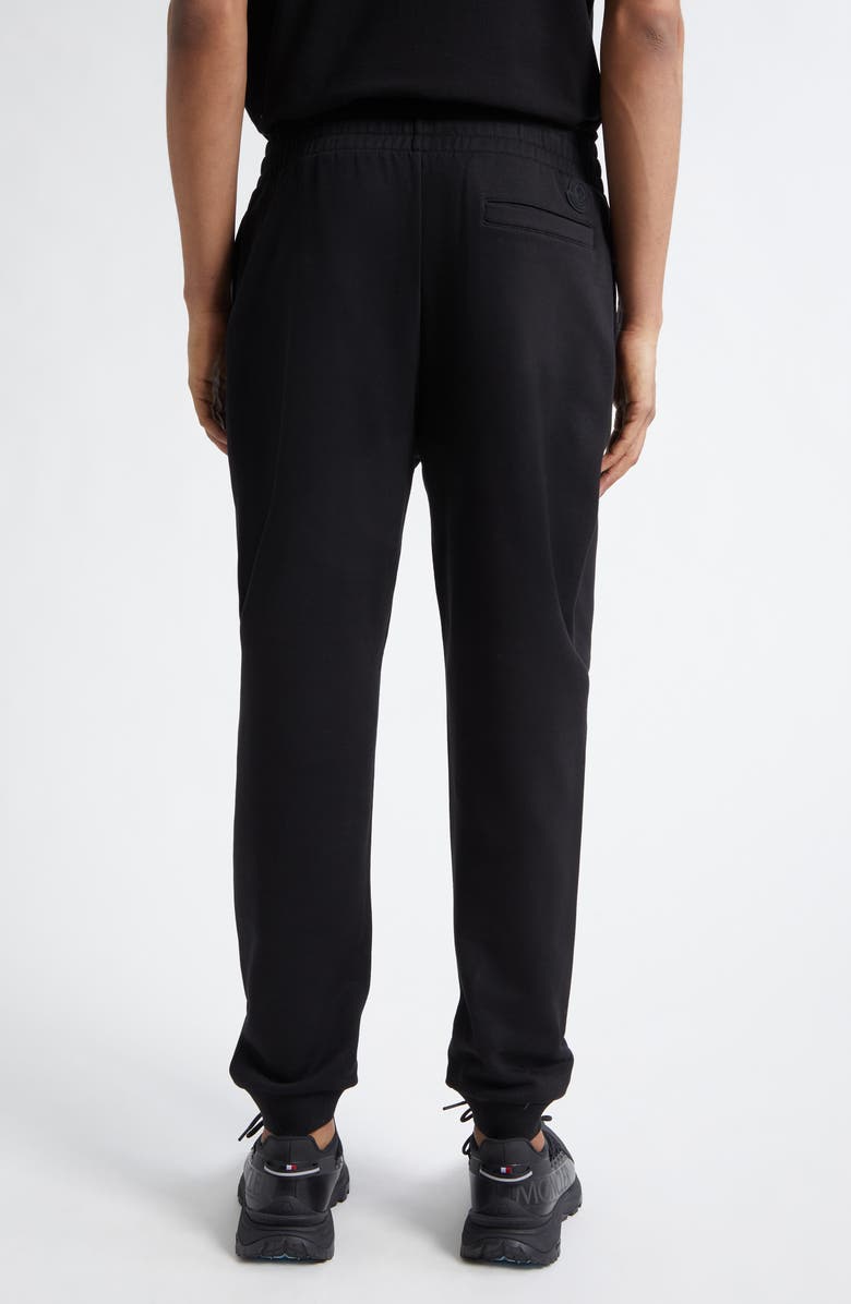 Moncler Cotton Joggers, Alternate, color, Black