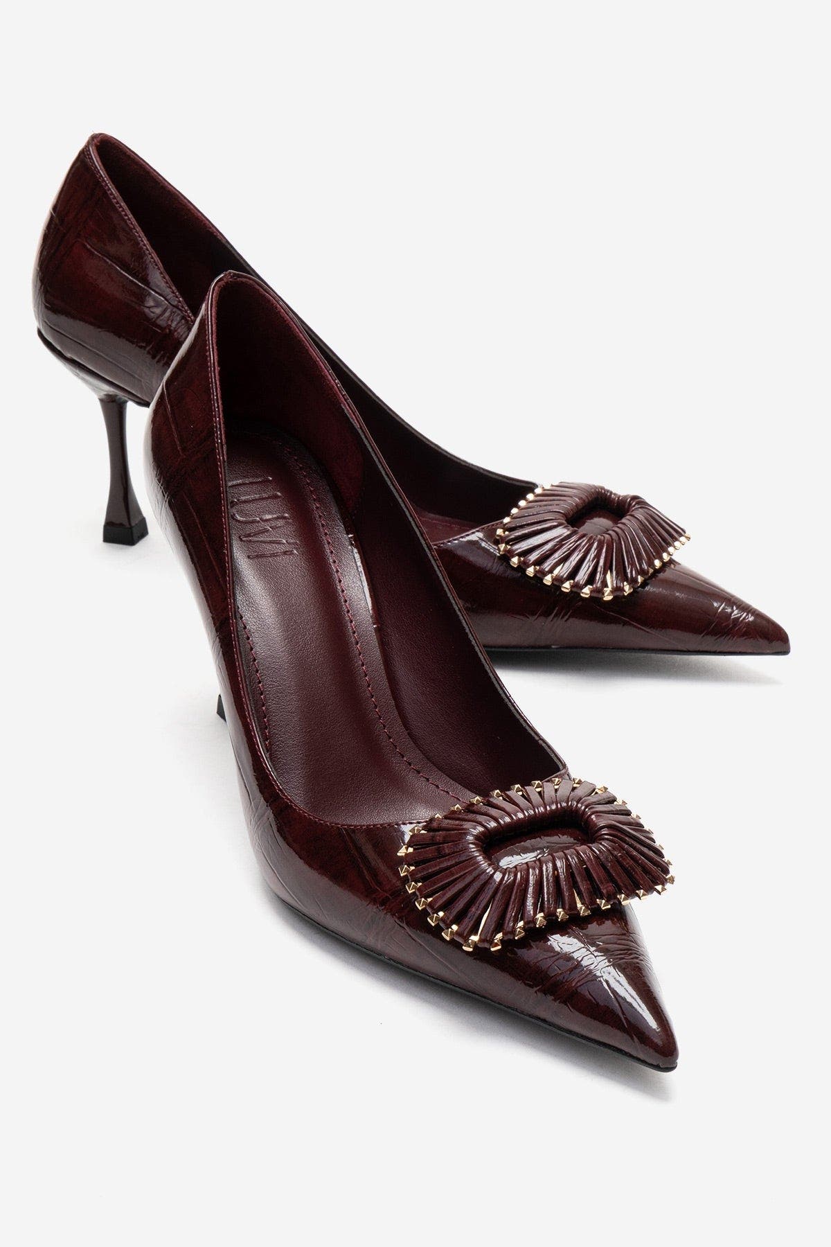 Rebel Stiletto Pump, Alternate, color, Burgundy Print