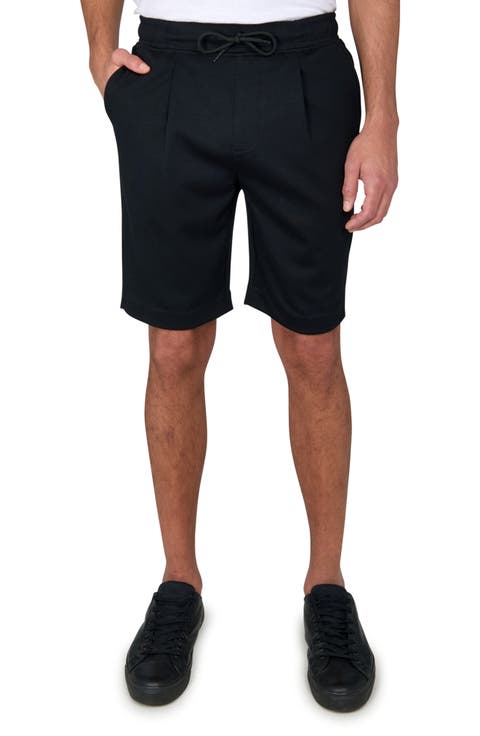 Slim Fit Solid Drawstring Shorts