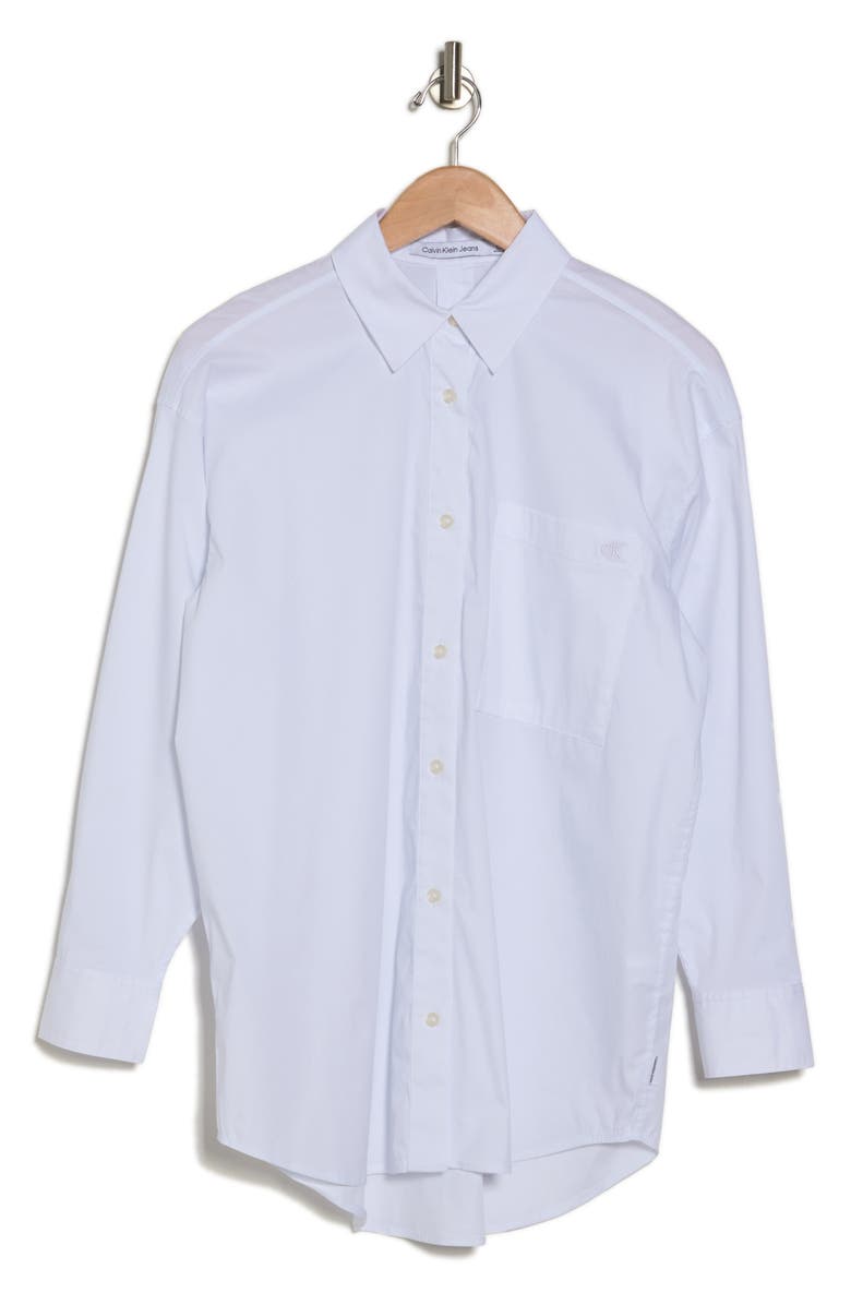 Calvin Klein Jeans Boyfriend Poplin Button-Up Shirt, Alternate, color,