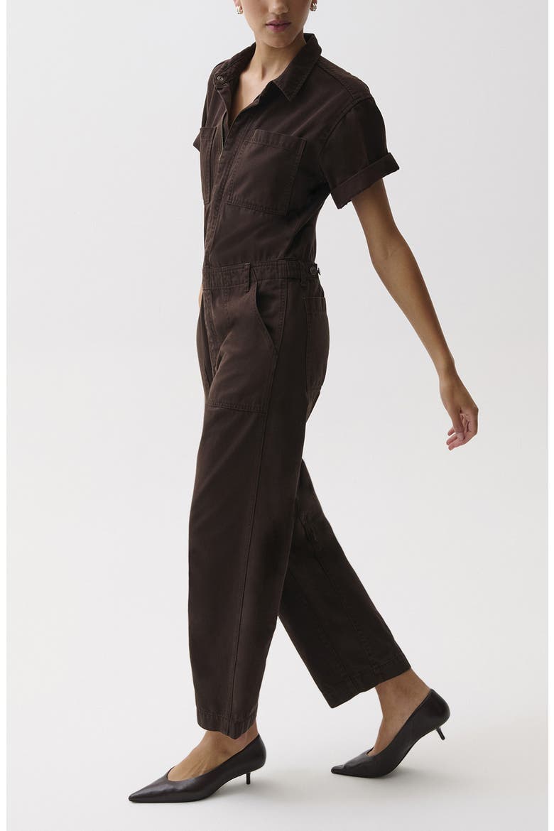 Cruz Cotton Jumpsuit, Alternate, color, MOCHA