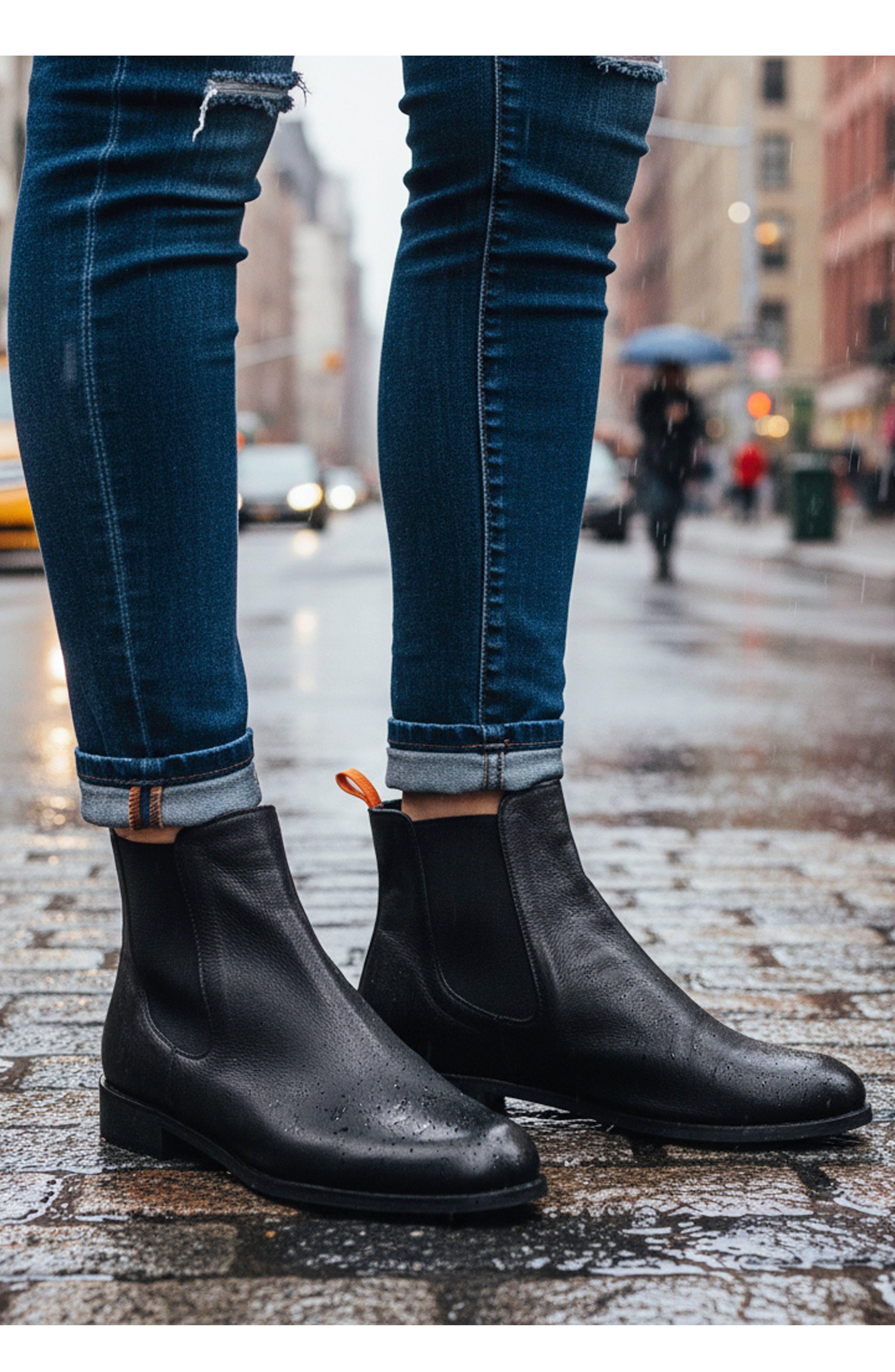 BEAUTIISOLES Reba Leather Bootie, Alternate, color, Black