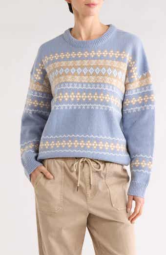 SUNDAY EDITION Patterned Crewneck Sweater