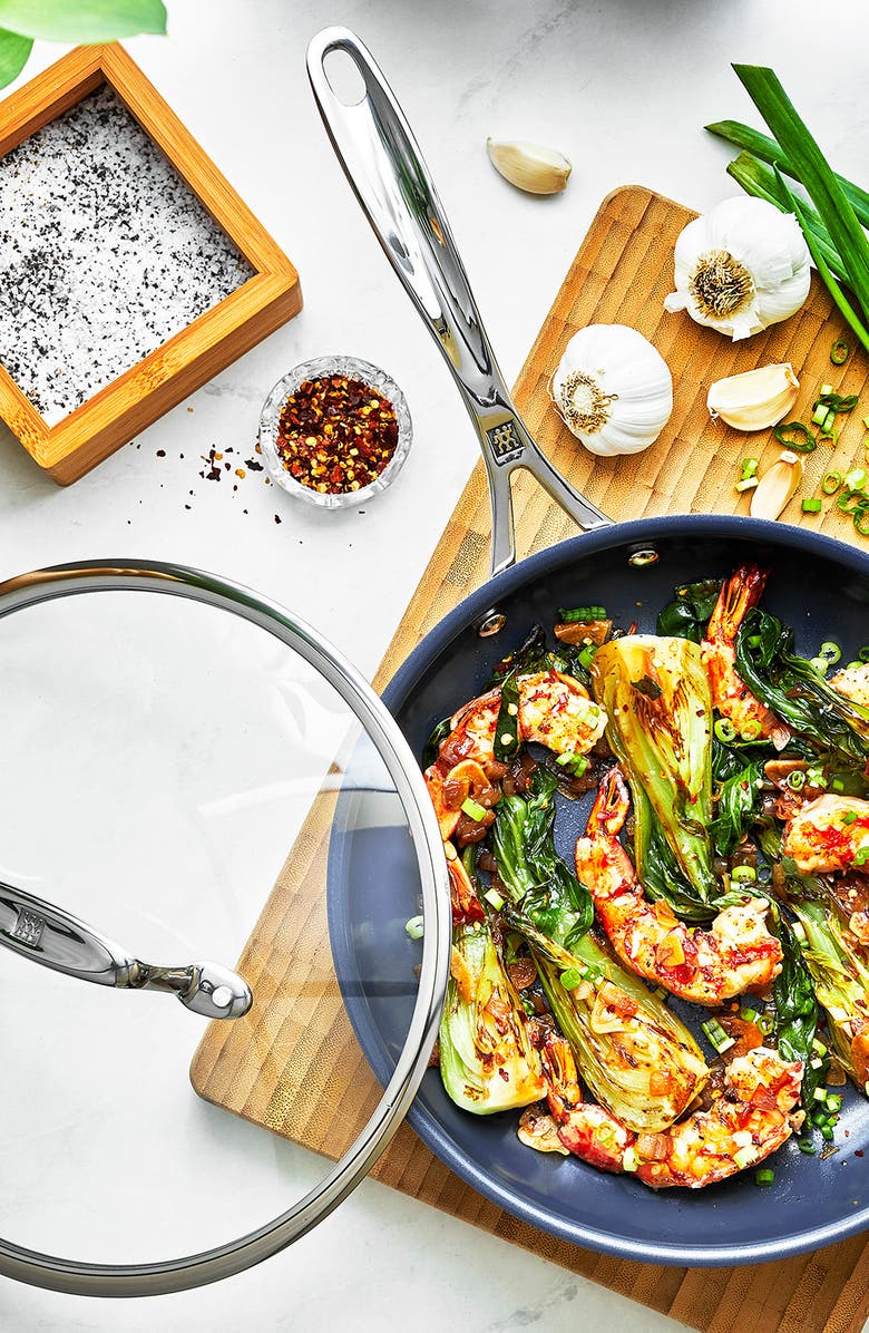 ZWILLING Clad CFX 9.5-Inch Nonstick Fry Pan with Lid, Alternate, color, Stainless Steel