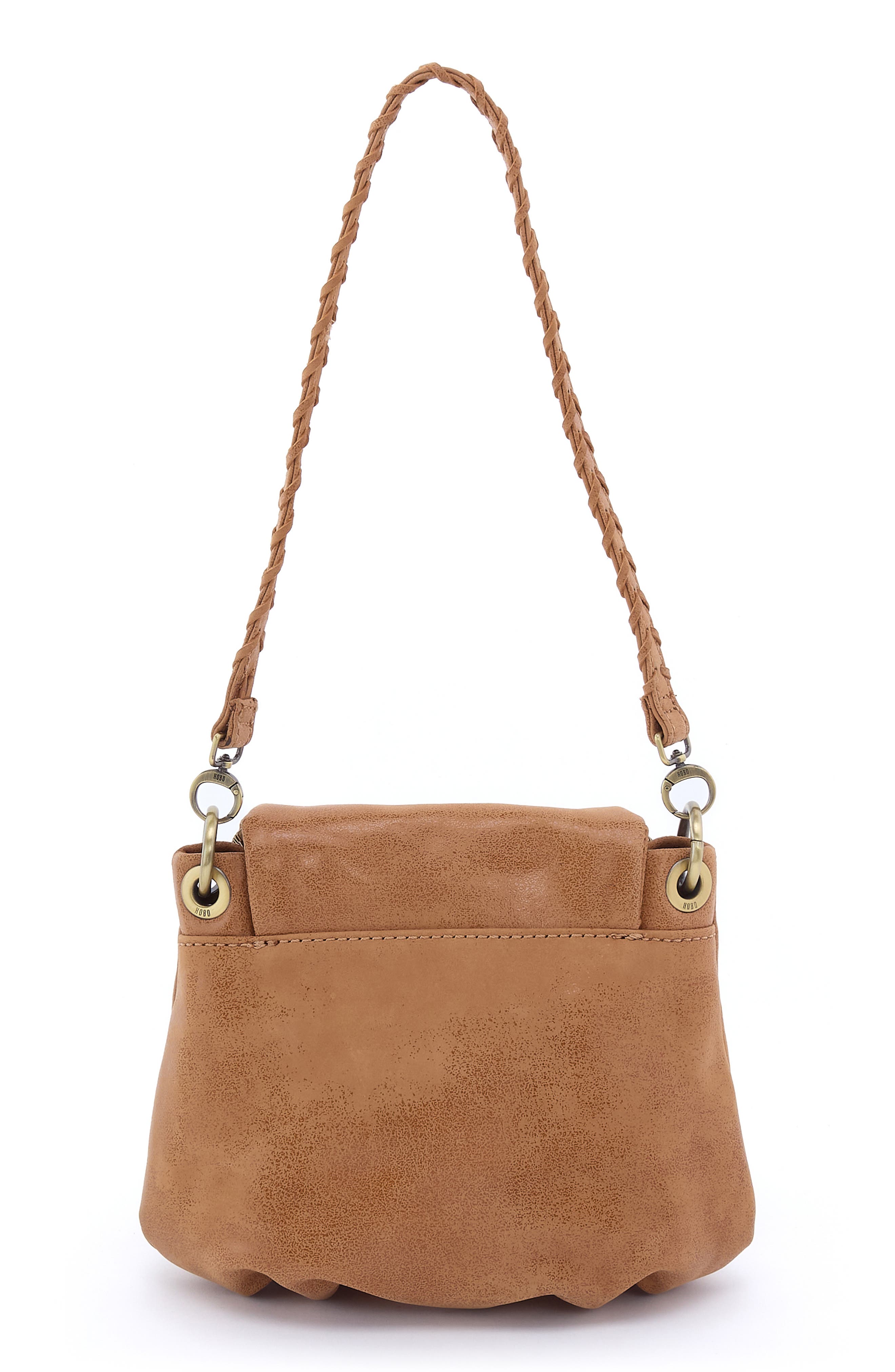 Fern Leather Zip Flap Crossbody Bag, Alternate, color, WHISKEY