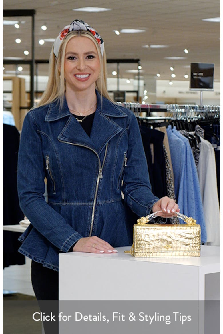 Lioness Croc Embossed Leather Bag video