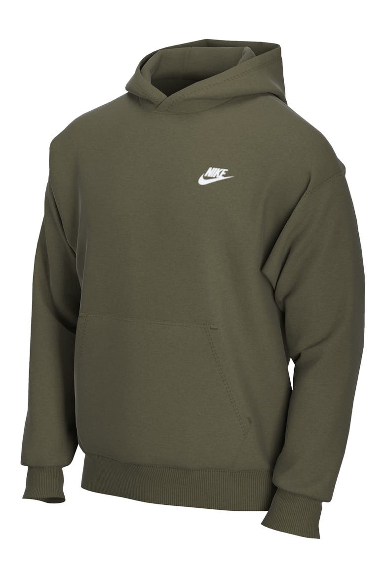 Sportswear Club Hoodie, Alternate, color, ROUGH GREEN/ROUGH GREEN/WHITE