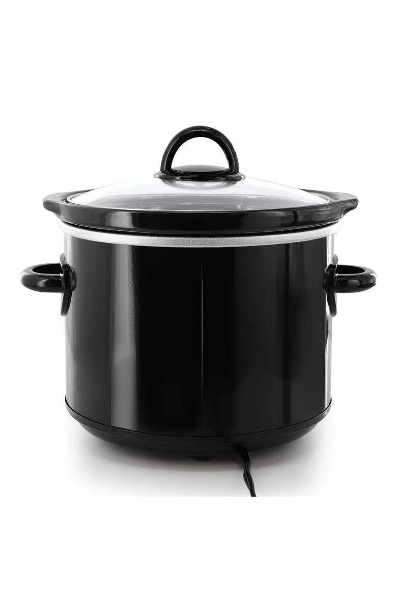 3 Quart Slow Cooker with Removable Stoneware Crock, Alternate, color, Black
