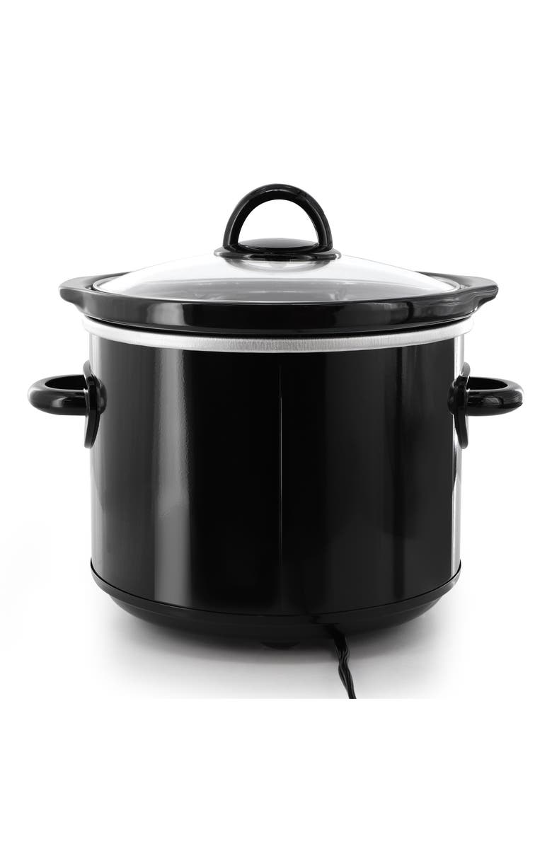 Better Chef 3 Quart Slow Cooker with Removable Stoneware Crock, Alternate, color, Black