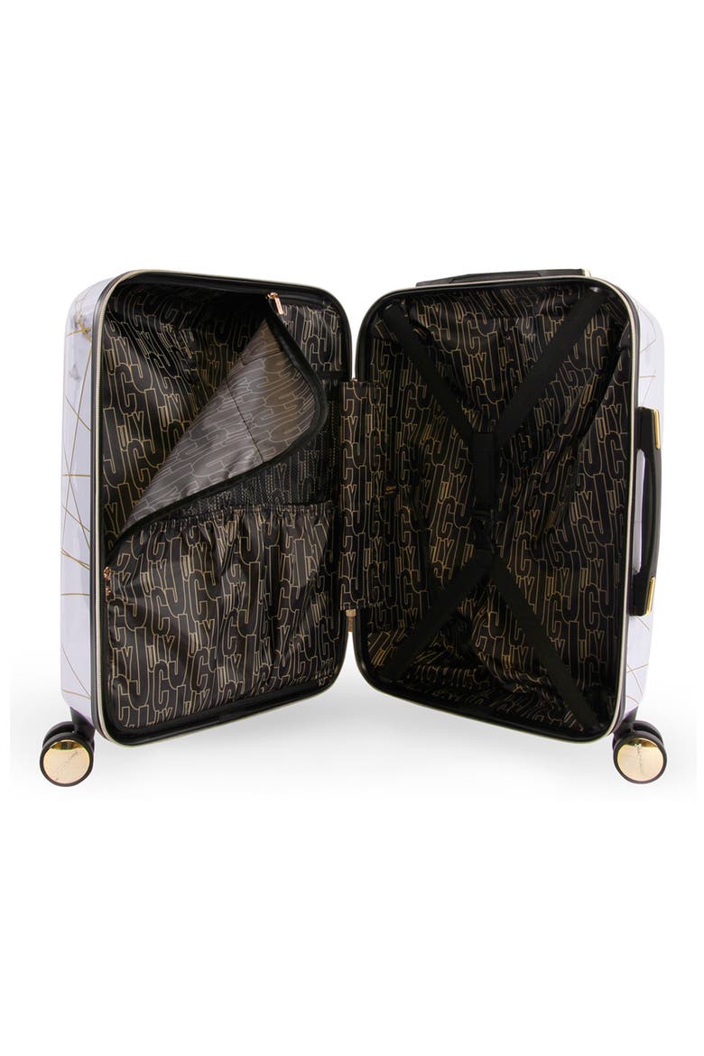 Vivian Collection 21" Hardside Spinner Suitcase, Alternate, color, MARBLE WEB