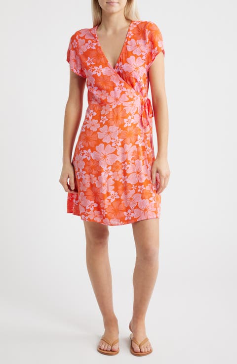 Aloha State Wrap Minidress