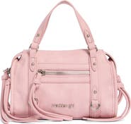 Madden Girl Mini Washed Faux Leather Satchel Bag