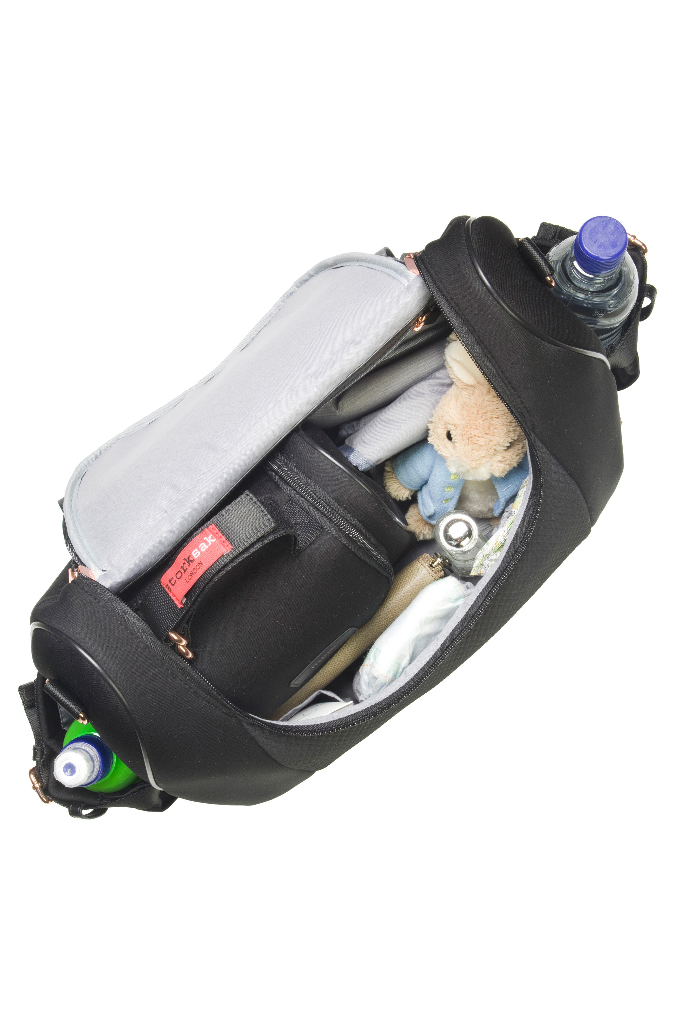 Storksak Poppy Lux Convertible Diaper Bag, Alternate, color, 