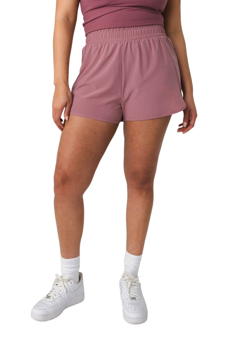 Breeze Run Short V1 Fit, Alternate, color, Rose