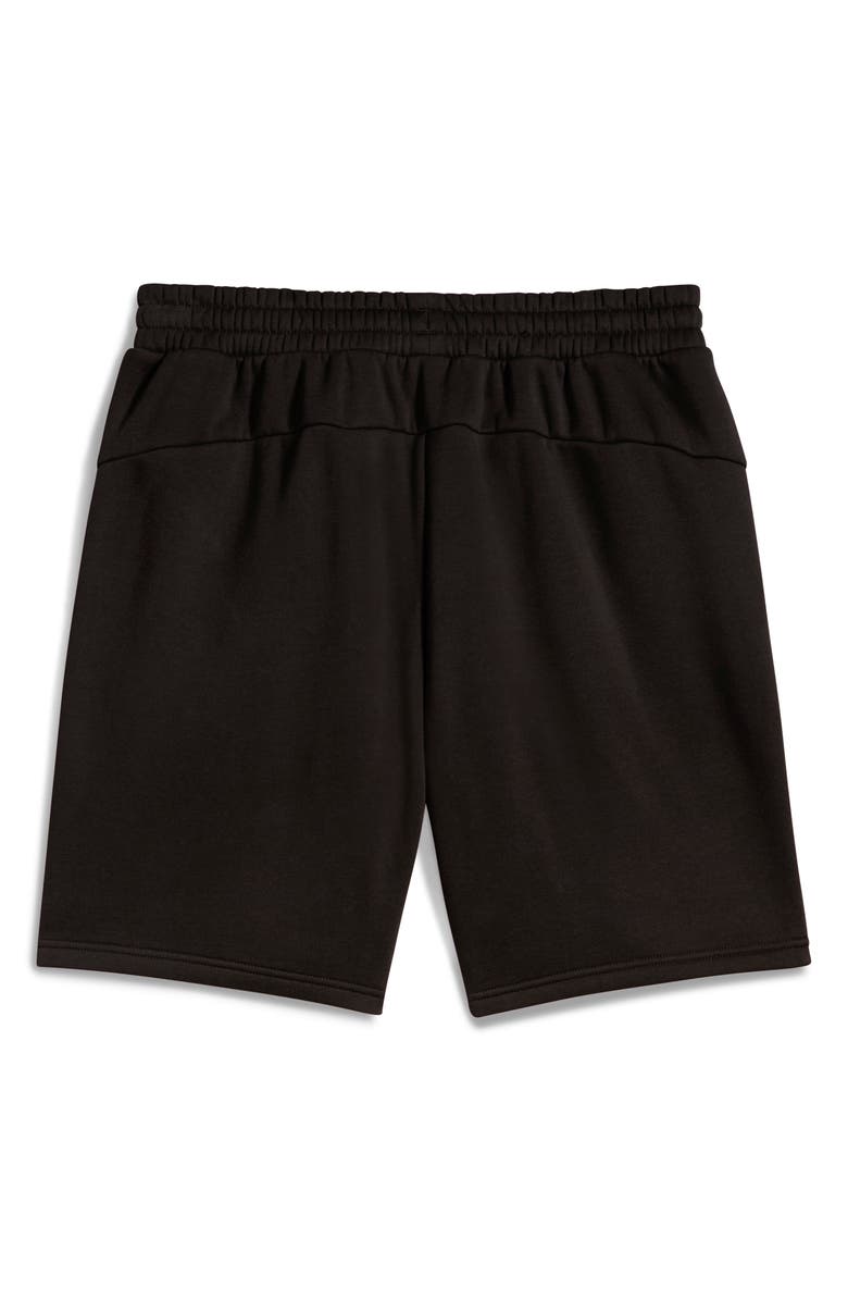 PUMA Formula 1<sup>®</sup> Essential Logo Fleece Sweat Shorts, Alternate, color, Puma Black