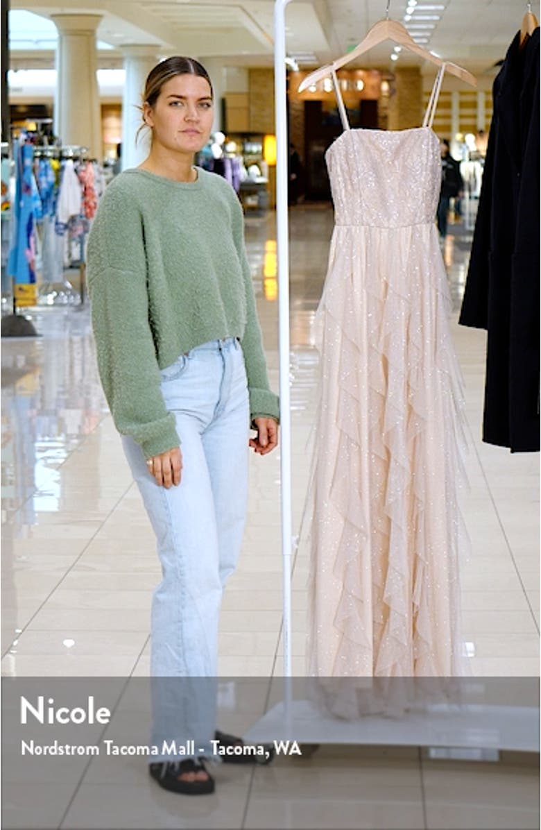 Lace Glitter Tulle Dress, sales video thumbnail