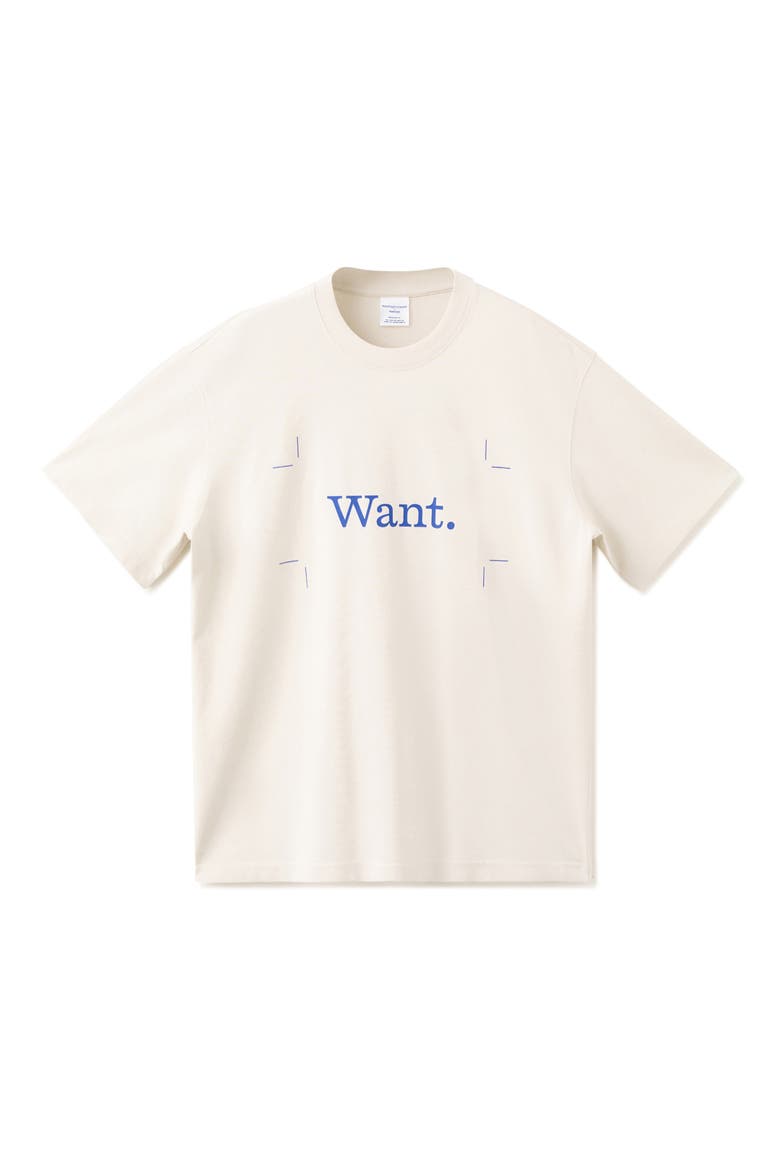 x Fantastic Man Want Graphic T-Shirt, Alternate, color, OFF WHITE