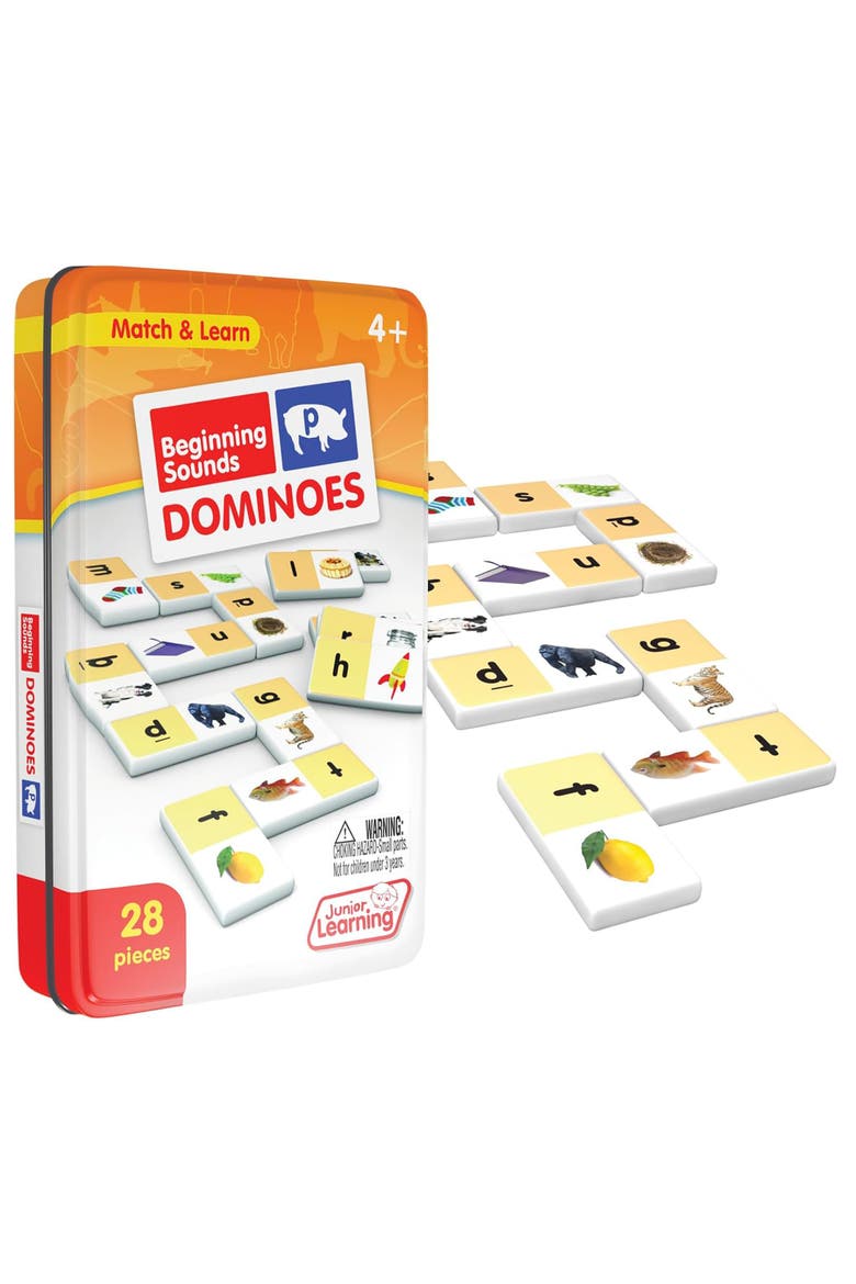 Beginning Sounds Dominoes, Alternate, color, Multicolored