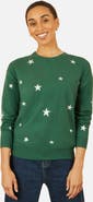 Yumi Foil Star Print Relaxed Fit Sweater