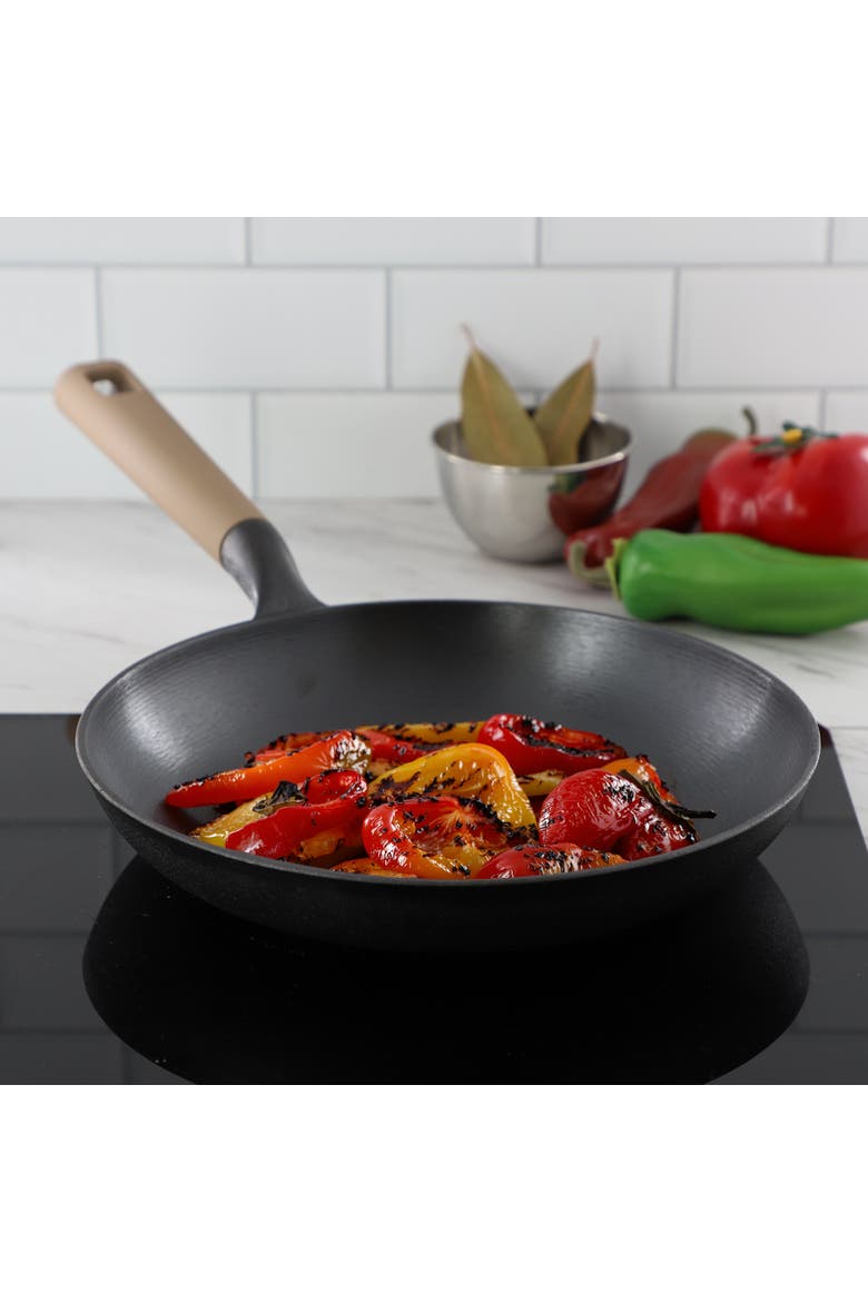 11 Inch Cast Iron Skillet with Bakelite Handle in Black, Alternate, color, Black