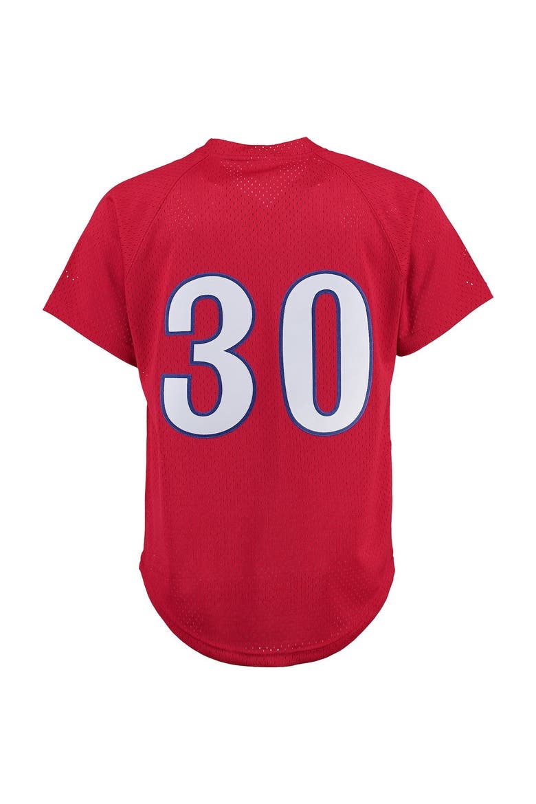 Tim Raines Montreal Expos Mitchell & Ness Batting Practice Jersey - Red, Alternate, color, Scarlet